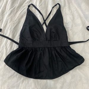 Free People Benji Tie Waist Top